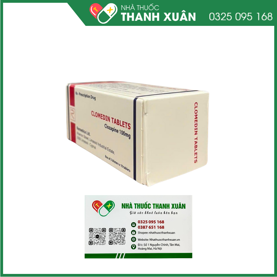 Clomedin Tablets điều trị tâm thần phân liệt kháng trị